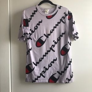 Purple Champion Large Logo Tee